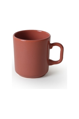 Keramika Kızıl Kahve Formart Kupa 8 Cm 6 Adet 607 Bordo