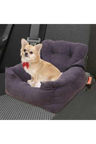 Homyl Köpek Araba Koltuğu Yatak Kitty Kitten Küçük Koyu-gri