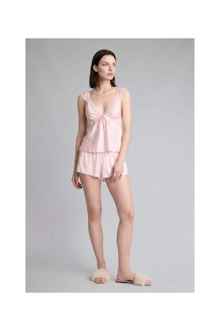 Defacto Regular Fıt Askılı 2li Saten Açık Pembe Pijama Takımı H0363ax26smpn648 Pembe-pn648
