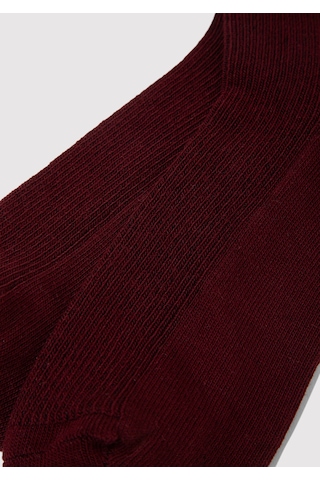 Mavi - Bordo Patik Çorap 1913551-27129 Bordo