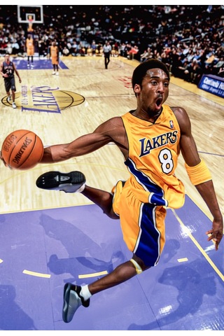 Mamba Siyah Çerçeveli Motivasyon Tasarım Tablo 35x50 Futbol