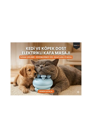 Şarjlı Kafa Ve Saç Derisi Masaj Aleti - 4 Başlıklı Islak & Kuru Kullanım Su Geçirmez Masaj Cihazı Model 264 Çok Renkli