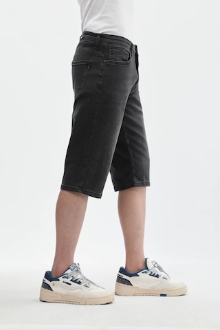 Markapia Banny Jeans Erkek Esnek Likralı Jean Şort Gri 40 GRİ
