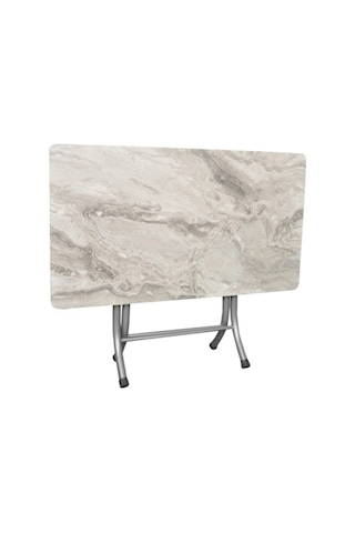 Beyaz Mermer Desenli Katlanabilir Masa 60 110 Diğer