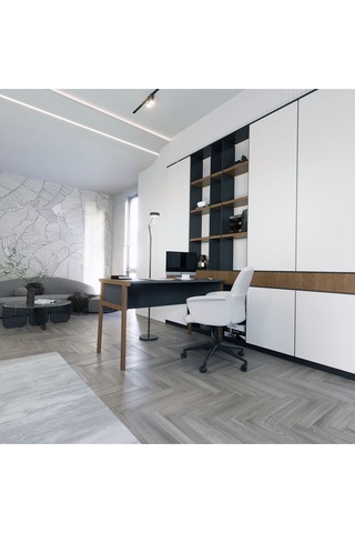 Zenith Çalışma Masası 120cm Antrasit Ceviz