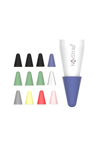 Novstrap  Pencil 1-2 Nesil Usb-c Pro İle Uyumlu Kalem Ucu Koruyucu Silikon Kılıf 12 Adet Paket