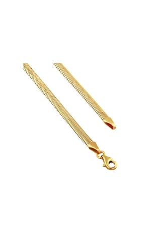 Agakulche İtalyan Ezme Balık Sırtı 2,5 Mm Altın Zincir Renkli