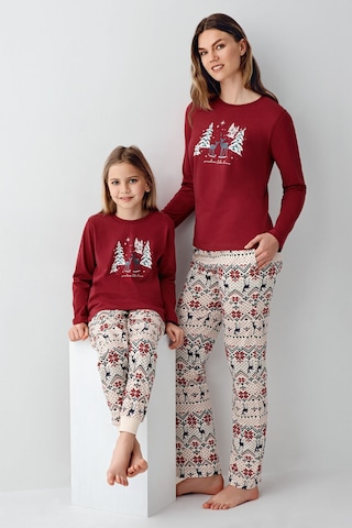 Arnetta Kız Çocuk Kırmızı Pijama Takımı 5274-48501 Kırmızı