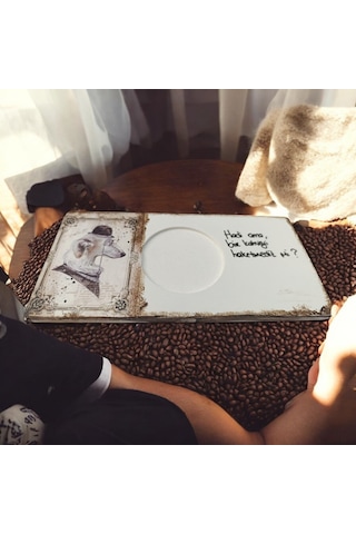 Patili Dostlarımız Kahve & Çay Sunumluğu - Ahşap Sunumluk Diğer