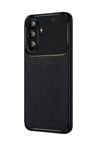 Samsung Galaxy Uyumlu, S26 Fe Kılıf Karbon Silikon Case Siyah