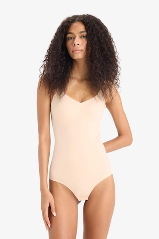 Defacto Çıkarılabilir Pedli Ten Rengi Bodysuit Korse-fall İn Love E4743ax25smbg392 Bej