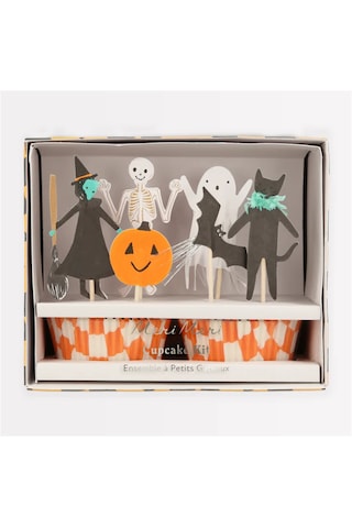 Meri Meri - Happy Halloween Cupcake Kit - Cadılar Bayramı Cupcake Kit 24'lü