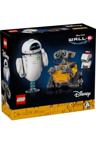 LEGO® ǀ Disney ve Pixar WALL-E ve EVE 43279 - Yetişkinler için Animasyon Film Temalı Koleksiyonluk Model Yapım Seti (811 Parça)