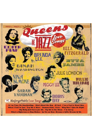 My Yonca Queens Of Jazz - Love Songs Plak Edith Piaf - Dinah Washington - Nina Simone - Sarah Vaughan - Branda Lee - Peggy Lee - Doris Day - Ella Fitzgerald - Etta James - Julie London - Billie Holiday
