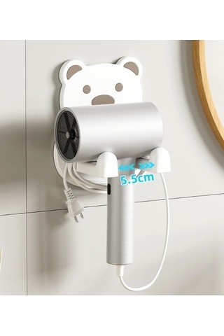 Wondernest Yok, Saç Tutucu Raf, Punch Makinesi Lichen Kurutma Fön Banyo Sw Beyaz