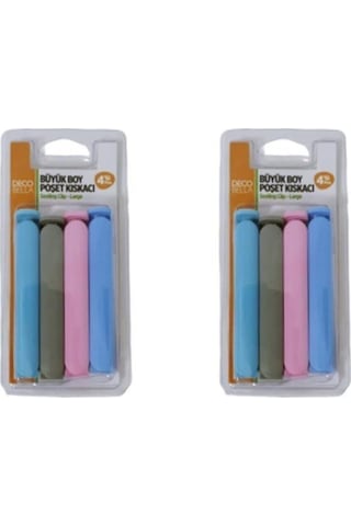 8 Adet Büyük Boy Poşet Kıskacı Decobella