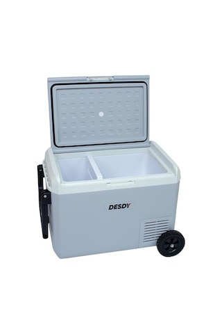 50 Litre Tekerlekli Oto Buzdolabı Çift Bölmeli, Çift Kontrollü