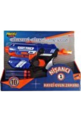 Sünger Mermi Fırlatan Oyuncak Nörf Tabanca Nisanci-1-Nerf