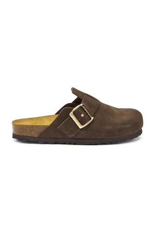 Terlik Kadın 17d5 Frau Velour-s T.moro Dark Brown Koyu Kahverengi