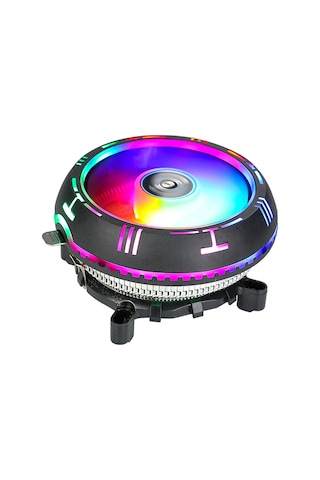 Rgb Ufo İşlemci Fanı Intel Amd Uyumlu 3 Pın Rainbow Cpu Fan
