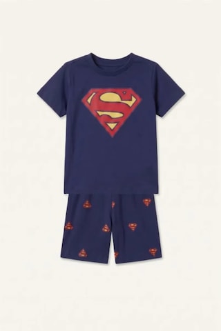 Defacto Superman Lisanslı 2li Lacivert Şortlu Pijama Takımı Erkek Bebek H8148a526hsnv42 Lacivert-nv42