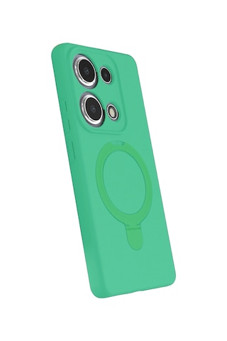 Newface - 655 - Xiaomi Redmi Note 13 Pro 4g Regal Magsafe Standlı Kapak - Glblseme - - Yeşil Diğer
