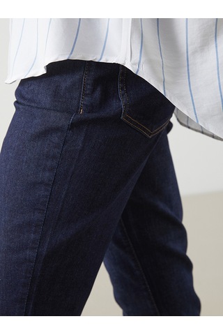 Lcwaıkıkı Classic Mavi Çizgili Oversize Kadın Gömlek