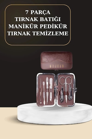 Northcity 7 Parça Manikür Pedikür Seti El Ayak Bakımı Çantası