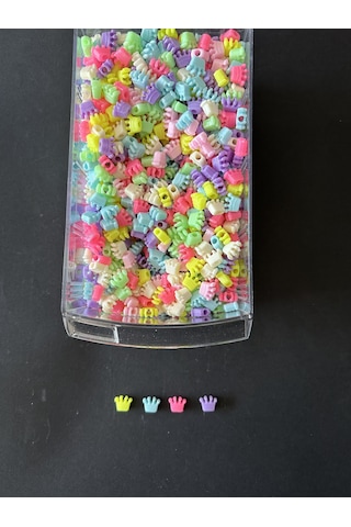 Kral Tacı Model Plastik Figür Boncuk 10 Gram