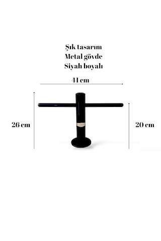 Egekırkan A300-01S T Tipi Kuaför Berber Tezgah Ayaklığı Siyah