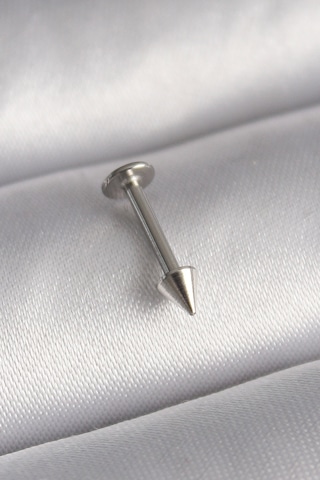 316l Çelik Gümüş Renk Çivi Model Piercing Renkli