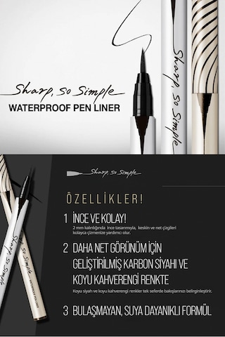 Clio Sharp So Simple Waterproof Pen Liner 01 Black