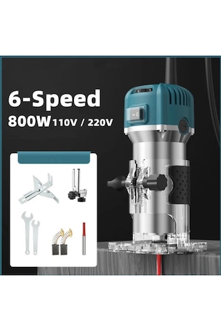 Moonshop 600W Profesyonel Formika Traşlama Freze Makinesi + Uç