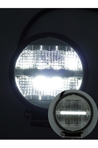 Beyaz Işık 24 Watt Siyah Yuvarlak Off Road Lambası