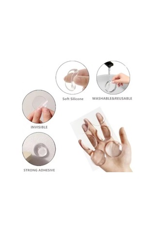 Büro Ev Ofis Dekoru İçin 6parça Şeffaf Oval Silikon Mobilya Kapı Darbe Pedi Renkli