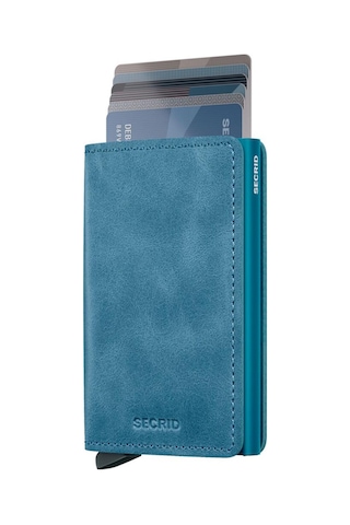 Secrid Slimwallet Vintage Kartlık Cüzdan Teal Çok Renkli