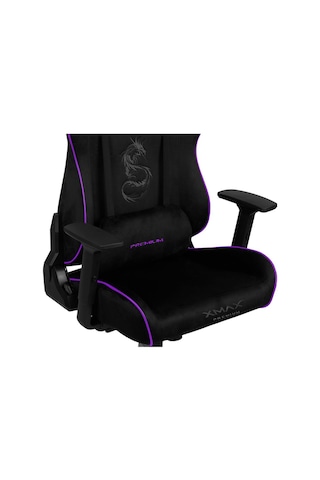 Rio Pus Balerion Terletmez Kadife Kumaş Siyah Gaming Oyuncu Koltuğu -2 Siyah