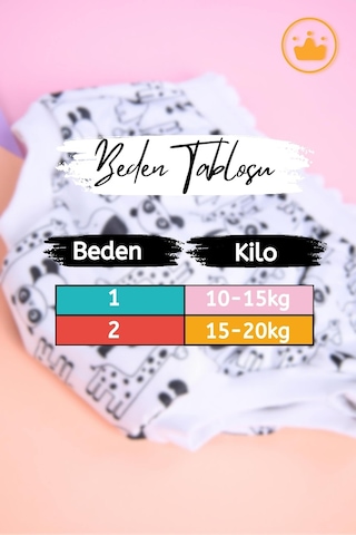 Babyhola Yıkanabilir Yüksek Emici Alıştırma Külodu 2'li 10-15 Kg Beyaz 1400