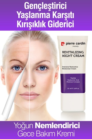 Pierre Cardin ve Nemlendiricili Yoğun Gece Bakım Kremi 50 ML
