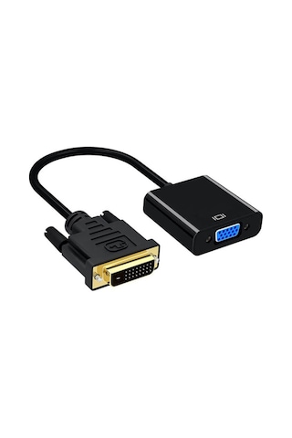 Dvi-D 24+1 Erkek To Vga Dişi Çevirici Adaptör Kablo - Dvi To Vga
