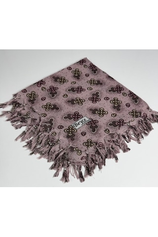 Beyce Cotton Sökme Boncuklu Desenli Tülbent 06440 Pembe