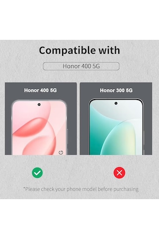 Honor 400 İle Uyumlu Ekran Koruyucu Şeffaf Temperli Kırılmaz Cam Ekran Koruyucu 2 Adet