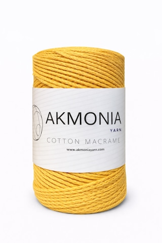 Akmonia Makrome İp 250 Gr 2mm Sarı