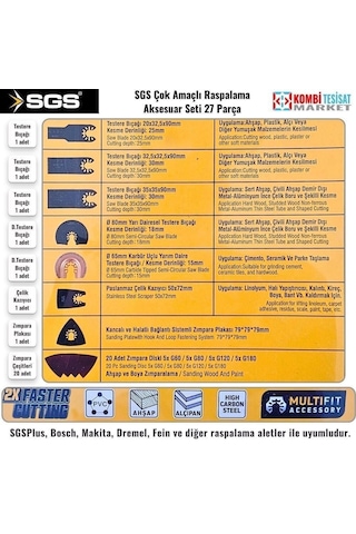 Sgs 1880 Raspalama Seti 27 Parça