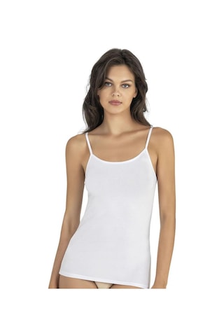 Fabony Bayan Modal İp Askılı Atlet 1210 Beyaz