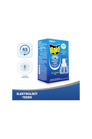 Raid Elekro Likit 1 Yedek 45 Gece Sivrisineklere Karşı Raid Elekro Likit 1 Yedek 45 Gece Sivrisineklere Karşı