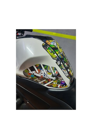 Hades Yamaha R25 2014-2019 Uyumlu Tank Pad Seti Rossi Depo Koruma Siyah