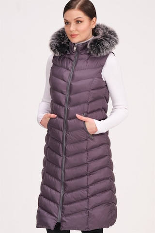 Dewberry Bayan Yelek Z6684 Antrasit