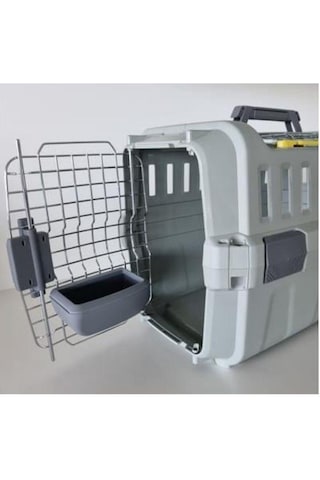 Moderna Roadrunner Kedi Ve Köpekler İçin Taşıma Kabı Yemliği Gri