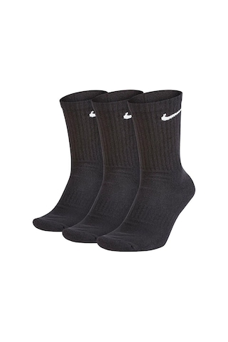 Nike Everyday Lightweight Training Crew Siyah 3'Lü Çorap Sx7676-0 Siyah
